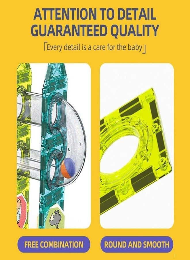 RAHU Magnetic Building Sticks Blocks Kids Toys, Learning Sticks and Balls, Activities Toys for Toddlers, Educational Blocks, Toy for Kids (Light Magnetic Block 80PCS) - Image 2